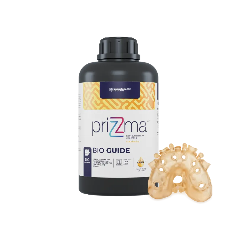 PriZma3D Resin Bio Guide - Amber - Autoclavable 1 kg