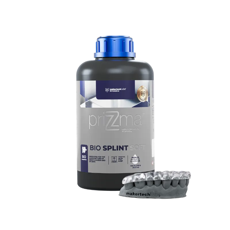 PriZma3D Resin Bio Splint Soft - Transparent 1 kg